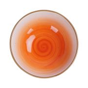 Салатник 13*13*4,5 см, 380 мл, фарфор,оранжевый цвет 