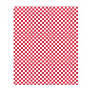 Упаковочная бумага «Красная клетка», 31*31 см, жиростойкий пергамент 32 г/см2, 1000 шт/уп, Garcia de
