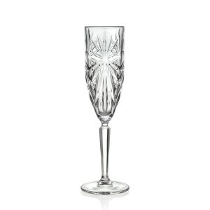 Бокал- флюте для шампанского RCR Style Oasis 230 мл, хрустальное стекло, Италия (ЗАКАЗНОЕ)