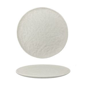 Тарелка d=20 см,фарфор,белый цвет, матовая поверхность, 