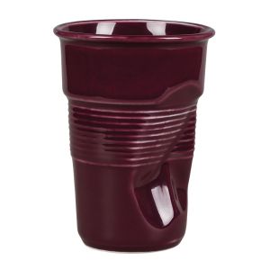 Чашка для латте Barista (Бариста) «мятая» 290 мл фиолетовая, h 11,5 см, P.L. Proff Cuisine