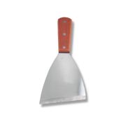 MGsteel Лопатка 20,5 см. прямая раб. часть 11*10 см. нерж. широкая, с дерев. ручкой MGsteel /1/6/