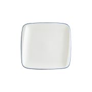 Bonna (Турция) Тарелка прямоуг. 220*200 мм. без полей Ретро синий край, форма Мув Bonna /1/12/1200/