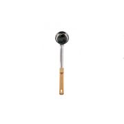 MGsteel Половник 0,09 л. L ручки 27 см. d=7,5 см.  нерж. плоское дно с пластик. ручкой беж. MGsteel  /1/72/