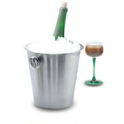 MGsteel Ведро для шампанского 4 л. нерж. d=210/135 мм. h=200 мм. с ручками для 1-й бутылки MGsteel /1/48/