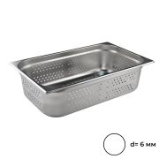 MGsteel Гастроемкость 1/1 h=150 мм. 20 л. нерж. перфорир. d=6 мм. MGsteel /1/6/