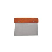 MGsteel Скребок (разделитель для теста) h=11 см. раб.часть 8*15 см. нерж., дерев. ручка MGsteel /1/