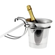 Tellier (Франция) Подставка для ведра для вина/шампанского d=20,5 см. h=17,2 см. хром. сталь Tellier /1/5/