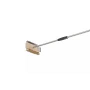 GI.METAL (Италия) Щетка для гриля 100 см. 21*11,5 см. c металлической щетиной h=3,5 см., ручка нерж. Gimetal /1/6/