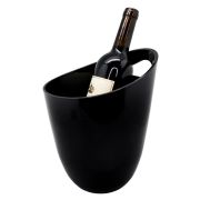Vin Bouquet (Испания) Ведро для шампанского 3 л. пласт. 205*190/100 мм. h=240 мм. с ручками для 1-й бутылки, черное VB /1/20/