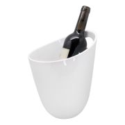 Vin Bouquet (Испания) Ведро для шампанского 3 л. пласт. 205*190/100 мм. h=240 мм. с ручками для 1-й бутылки, белое VB /1/20/