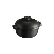 EMILE HENRY (Франция) Кастрюля 2,0 л. d=22,5 см. h=18 см. с крышкой (индукция) графитовая керам Emile Henry /1/