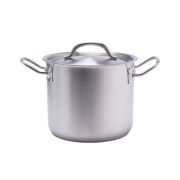MGsteel Кастрюля 2,8 л. нерж. d=17,5 см. h=14 см. тройное дно с крышк. (индукция) MGsteel /1/