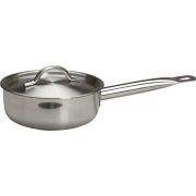 MGsteel Сотейник 1,3 л. нерж. d=15,5 см. h=8,5 см. с крышк. тройн дно (индукция) MGsteel /1/