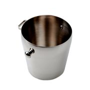 MGsteel Ведро для льда 1,0 л. нерж. d=12,5 см., с нерж. щипцами MGsteel /1/48/