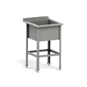 MGsteel Ванна моечная односекц. 600*600*870 мм. (510*450*300 мм.) с бортом, разборная нерж. MGsteel /1/