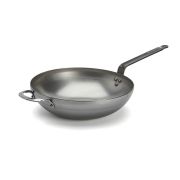 De Buyer (Франция) Сковорода Wok d=32 см. h=9,2 см. 4,7 л. белая сталь с 2 ручками De Buyer /1/6/