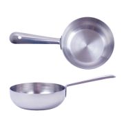 MGsteel Сковорода порц. d=12,5 см. h=3 см. 0,42 л. нерж. глубокая с ручкой MGsteel /1/96/