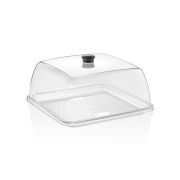 GASTROPLAST (Турция) Крышка 28*28 см. h=12,5 см. поликарбонат, прозрачная GP /1/12/