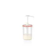 GASTROPLAST (Турция) Диспенсер для соуса d=120 h=180/300 мм. 1,5 л. с дозатором (25 мл), п/п, прозрачный GP /1/