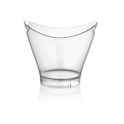 GASTROPLAST (Турция) Ведро для шамп  6 л. поликарбонат 300*240/165 мм. h=260 мм. с ручками для 2-х бутылок, прозрачное GP /1/6/