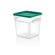 GASTROPLAST (Турция) Контейнер для продуктов квадр. 7,6 л. 22*22*23 см. с мерн.шкалой, прозрач, п/п, б/крышк (крышки 76712, 76711) GP /1/12/