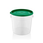 GASTROPLAST (Турция) Контейнер для продуктов круглый 17 л. d=30 см. h=30 см., прозрачный, п/п, без крышки (крышка 76741) GP /1/6/