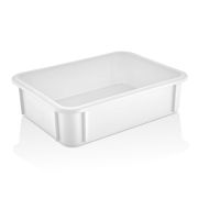 GASTROPLAST (Турция) Контейнер для теста 300*400*100 мм. прямой, сплошной, мороз-кий, белый полиэт.(крышка 76806) GP /1/12/