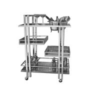 Тележка сервировочная,нержавеющая сталь 80*50*112 см.  P.L.--Hotelware