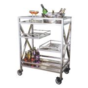 Тележка сервировочная,нержавеющая сталь 75*45*97 см.  P.L.--Hotelware