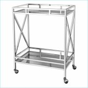Тележка сервировочная,нержавеющая сталь 75*45*103 см.  P.L.--Hotelware