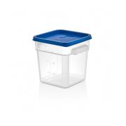 GASTROPLAST (Турция) Контейнер для продуктов квадратный  3,8 л. 19*19*18,7 см. с мерной шкалой, прозрачный, п/п, без крышки (крышка 76706, 76707, 76708, 76709) GP /1/12/