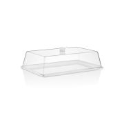 GASTROPLAST (Турция) Поднос для подачи 41*26 см. поликарбонат, белый (крышка 76835) GP /1/24/
