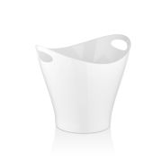GASTROPLAST (Турция) Ведро для шамп 6 л. поликарбонат 300*240/165*165 мм. h=260 мм.с ручками для 2-х бутылок, белое GP /1/6/