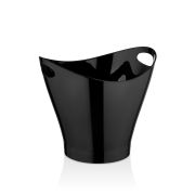 GASTROPLAST (Турция) Ведро для шамп 6 л. поликарбонат 300*240/165*165 мм. h=260 мм. с ручками для 2-х бутылок, черное GP /1/6/