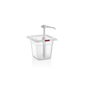 GASTROPLAST (Турция) Диспенсер для соуса 170*160 мм. h=145 мм. 2 л. с дозатором (25 мл), п/п, красный GP /1/