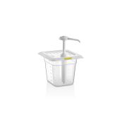GASTROPLAST (Турция) Диспенсер для соуса 170*160 мм. h=145 мм. 2 л. с дозатором (25 мл), п/п, желтый GP /1/