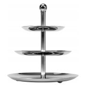MGsteel Этажерка 3-х ярусная d=16/22/27 см. h=30 см. нерж. MGsteel /1/6/ АКЦИЯ