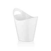 GASTROPLAST (Турция) Ведро для шампанского  4 л. поликарбонат 260*200/160*130 мм. h=280 мм. с ручкой для 1-й бутылки, белое GP /1/6/