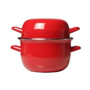 Кастрюля для мидий,красная d=18 см  2,8л. P.L.