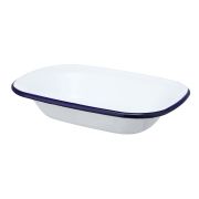 Блюдо эмалированное 16*12*3,5 см, «Blue Rim»  P.L.