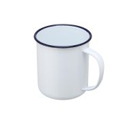 Кружка эмалированная d=9 h=9 см, «Blue Rim»  P.L.