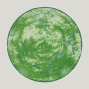 Тарелка RAK Porcelain Peppery круглая плоская 31 см, зеленый цвет