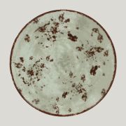 Тарелка RAK Porcelain Peppery круглая плоская 15 см, серый цвет