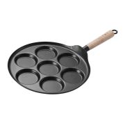 Сковорода для оладьев на 7 шт, 31 см, углеродистая сталь, индукция, P.L. Proff Cuisine