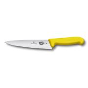 Универсальный нож Victorinox Fibrox 19 см, ручка фиброкс желтая