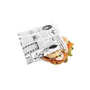 Конвертик для еды «Газета», 16*16,5 см, жиростойкий пергамент 35 г/см2, 500 шт/уп, Garcia de Pou