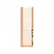 Пакет Feel Green для хлеба с окном 14+4*60 см, крафт-бумага 36 г/см2, 250 шт/уп, Garcia de Pou