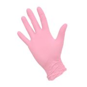 Перчатки нитриловые «NitriMax» вес 3,8 гр. (розовые) размер L - 1 уп/100шт/50 пар