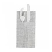 Конверт-салфетка для столовых приборов Dry Cotton серый графит 40*40 см, 50 шт, Garcia de Pou